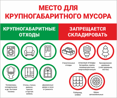 Место для крупногабаритного мусора